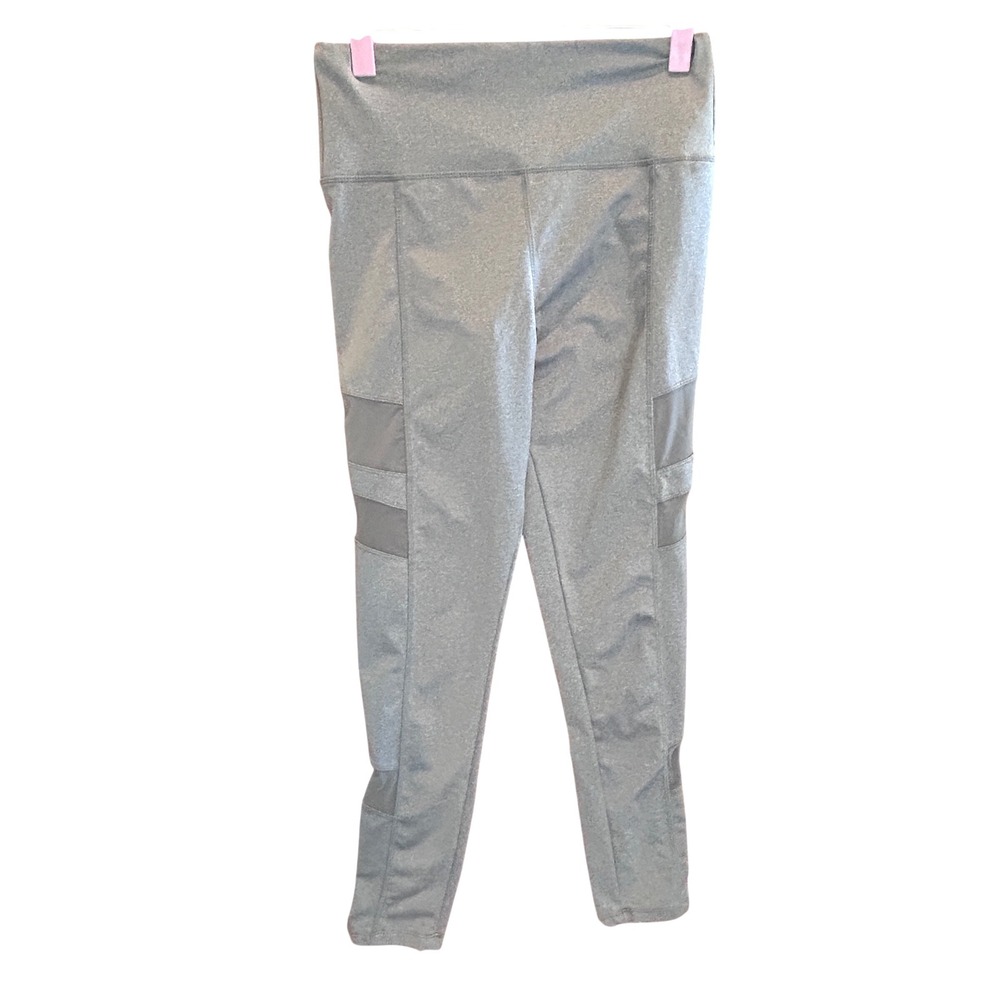 Sam Edelman Gray Mesh Panel Athletic Leggings‎ Workout Athleisure Pants